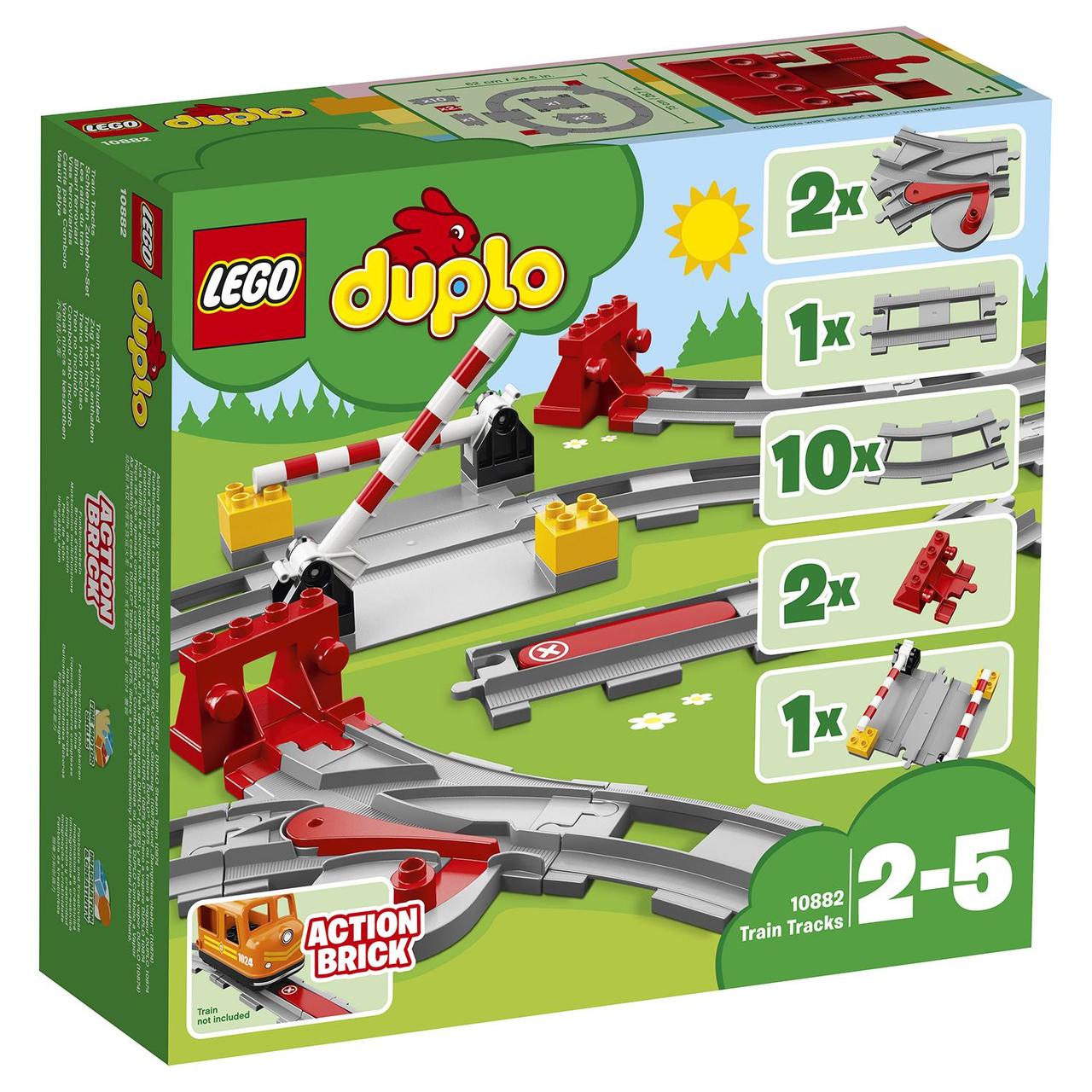 LEGO DUPLO 10882 Рельсы и стрелки, конструктор ЛЕГО - фото 2 - id-p76385074