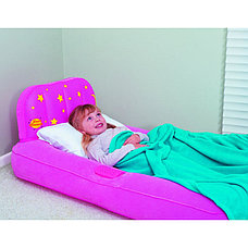Детская надувная кровать Dream Glimmers Comfort Airbed 132х76х46 см со светильником 67496 BW, фото 2