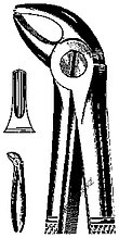 Щипцы с широкими губками для удаленяи корней зубов нижней челюсти, №33, 152 мм, 60.033.02