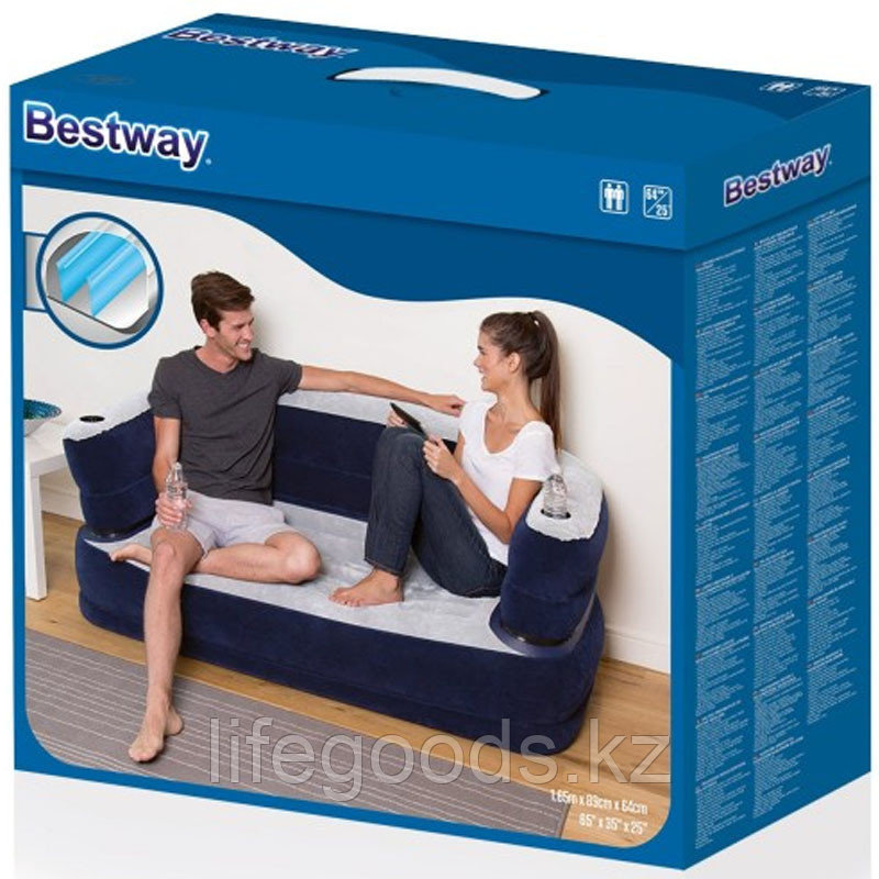 Надувной диван Deluxe Air Couch 165х89х64 см, Bestway, 75058 - фото 3 - id-p76408522