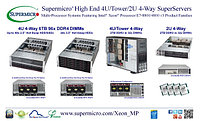 Supermicro® запускает новый High-End четырех процессорный SuperServer® с поддержкой до 6 Тбайт оперативной памяти в 96 слотах памяти DDR4