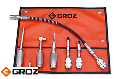 Многоцелевой набор адаптеров для смазки к ручным шприцам GROZ GAK/7 (GR44950)