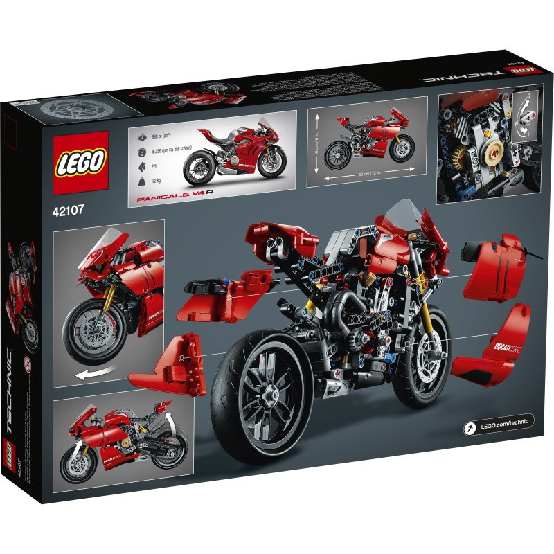 42107 Lego Technic Ducati Panigale V4 R, Лего Техник - фото 2 - id-p76411465