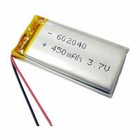 Аккумулятop 3,7v 450mAh 602040 Li-Pol   6х20х40мм