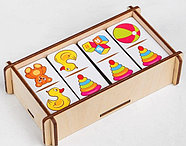 Домино "Детские игрушки", 28 элементов, размер плашки: 3* 6 * 0,4 см, фото 3