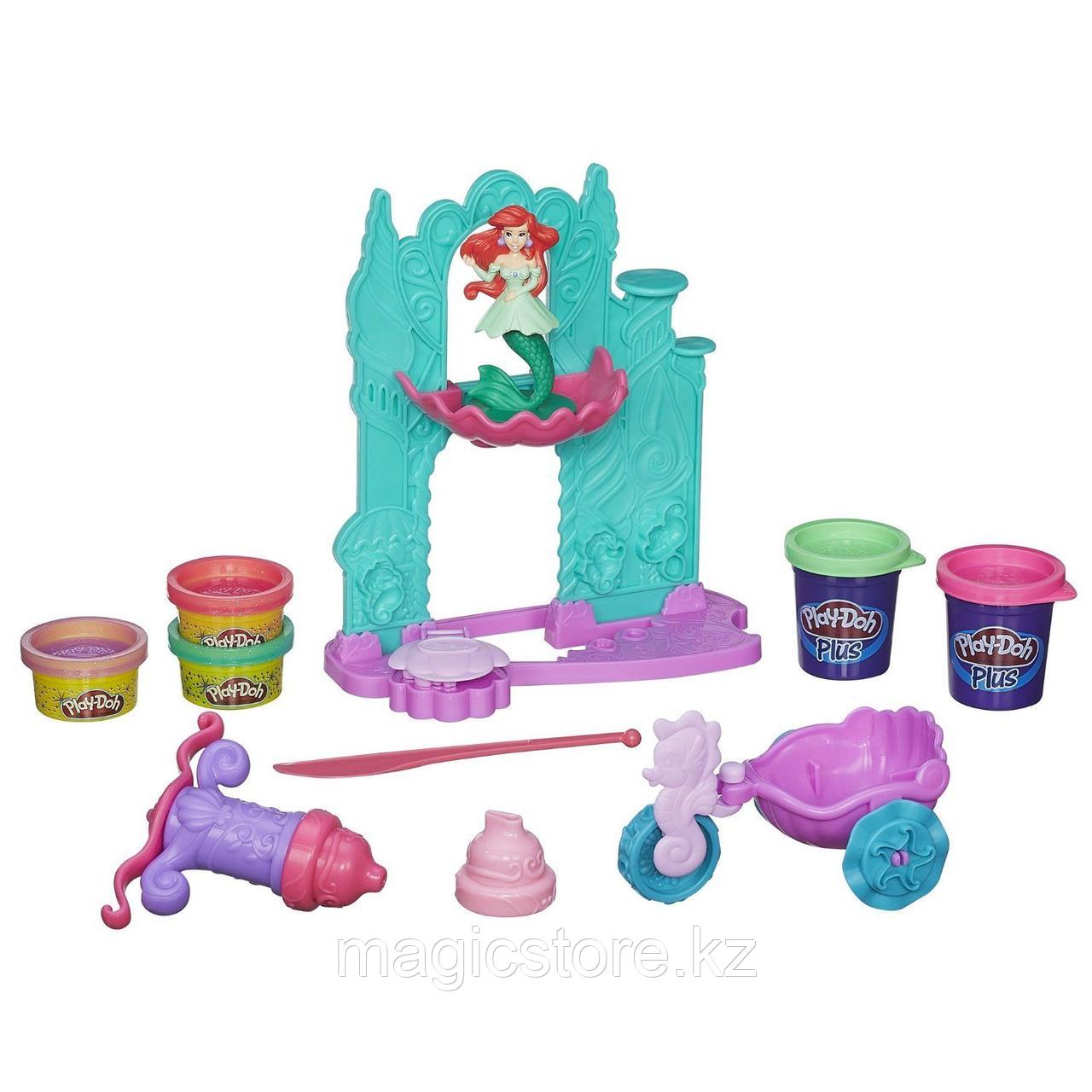 Пластилин Play Doh, Hasbro Набор для лепки Плэй До Замок и Карета Ариэль - фото 1 - id-p51629449