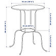 Столик придиванный ЛИНДВЕД белый, 50x68 см ИКЕА, IKEA, фото 3