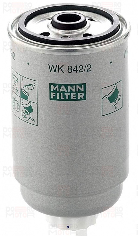 Топливный фильтр грубой очистки навинчиваемый MANN FILTER WK 842/2 - фото 1 - id-p76453279