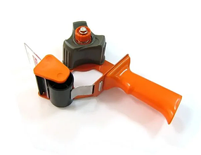 Держатель для скотча 48мм, с ручкой, оранжевый KLL