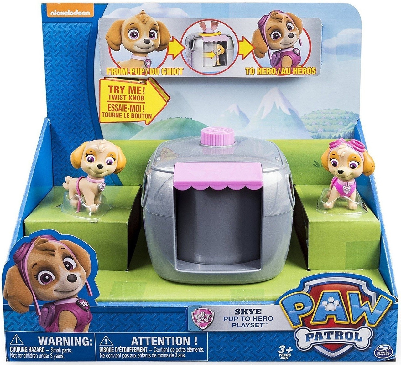 Paw Patrol 16660 Щенячий патруль Игровой набор два щенка в домике Скай