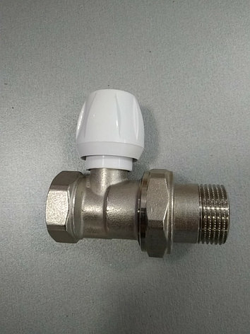 Клапан радиаторный латунь прямой Ду 20 (3/4") наруж./внутр. Icma никель, фото 2