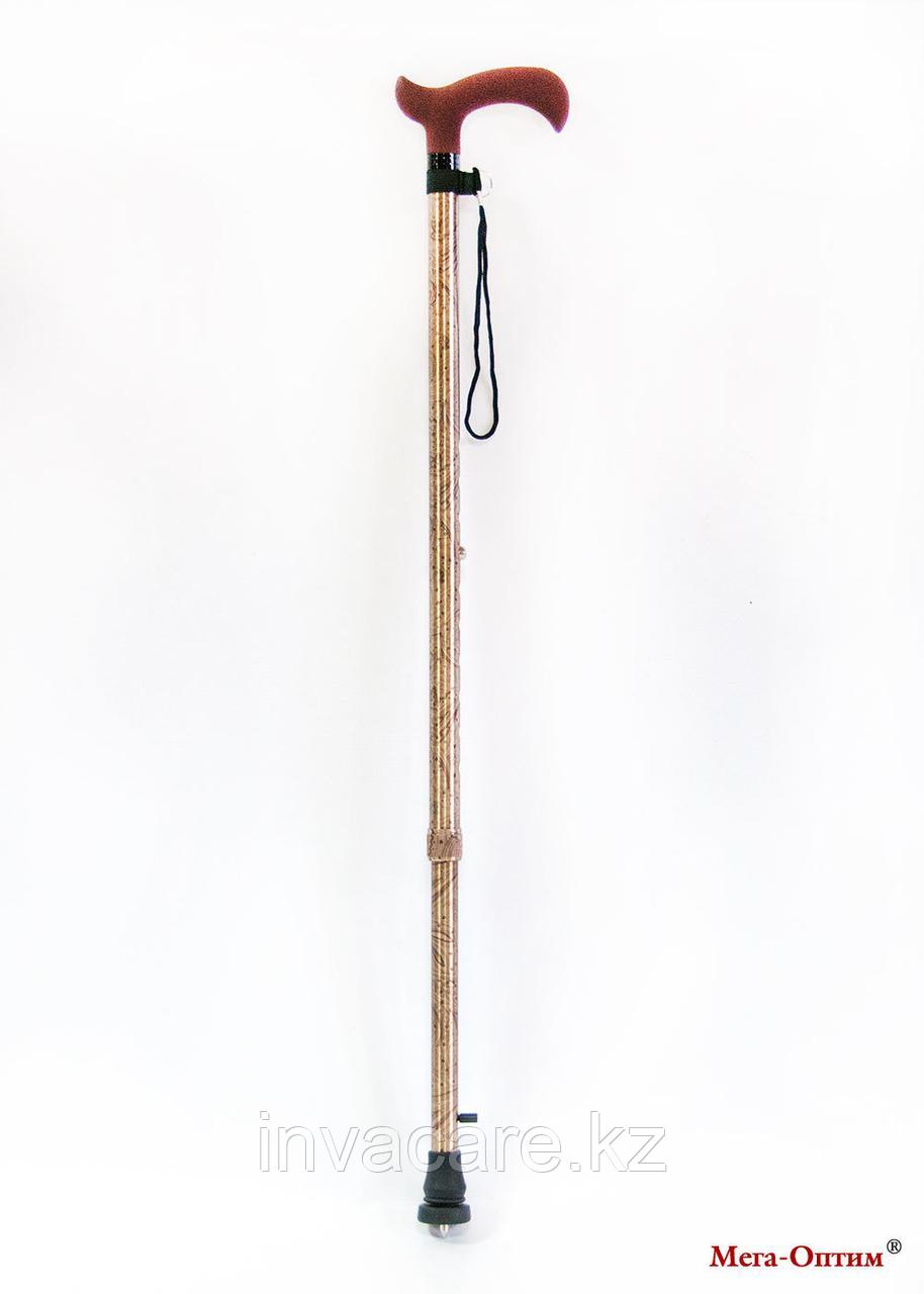 Трость телескопическая с цветной стойкой Цветная с пластмассовой ручкой "Дерби" - фото 2 - id-p76455229
