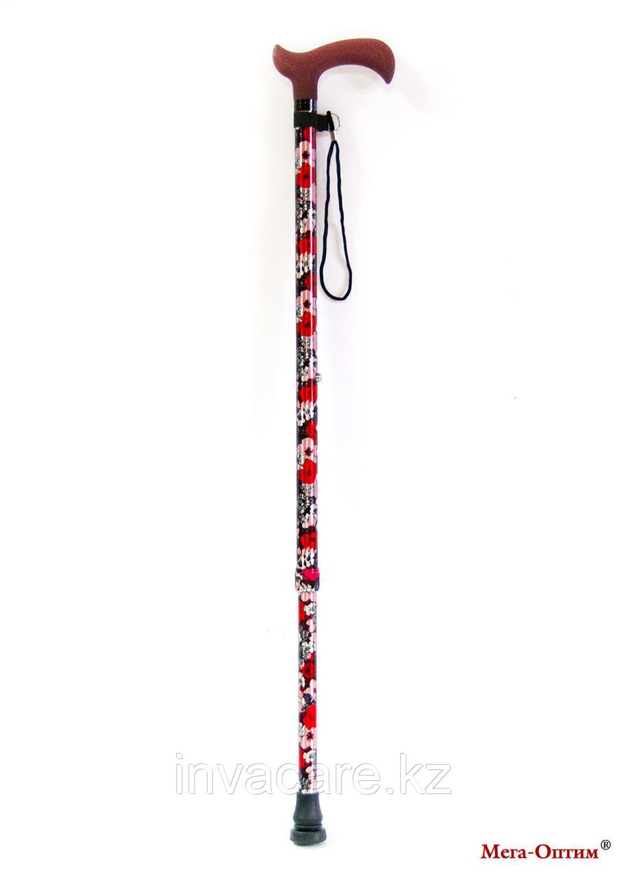 Трость телескопическая с цветной стойкой Цветная с пластмассовой ручкой "Дерби" - фото 3 - id-p76455229