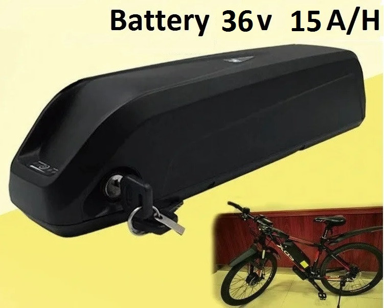 Аккумулятор Li-ion 36v 15 A/H + зарядн. устройство 36 v. Вес 4,0 Кг. Для моторов до 500w