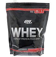 Optimum Nutrition, Сыворотка, 100% протеин из сыворотки, клубника, 1,76 фунта (797 г), фото 2