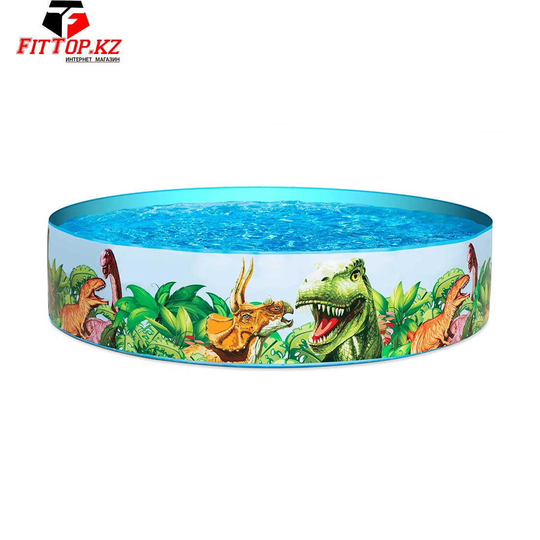 Детский бассейн с жёсткой стенкой Dinosaurous Fill 'N Fun 183 х 38 см, BESTWAY, 55022 - фото 1 - id-p76470354