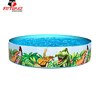 Детский бассейн с жёсткой стенкой Dinosaurous Fill 'N Fun 244 х 46 см, BESTWAY, 55001