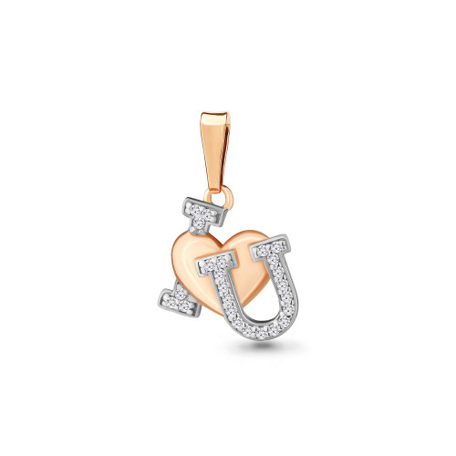 Серебряная подвеска с фианитом Aquamarine 24073А#