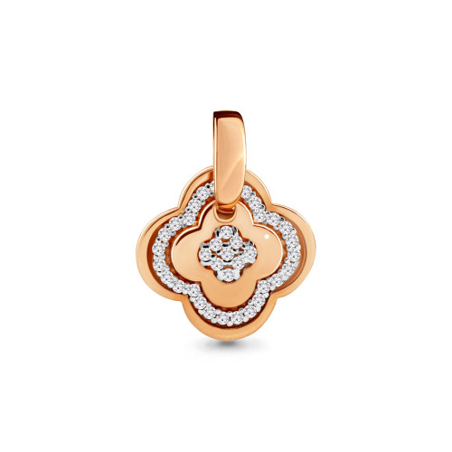 Подвеска из серебра с фианитом Aquamarine 24074А#