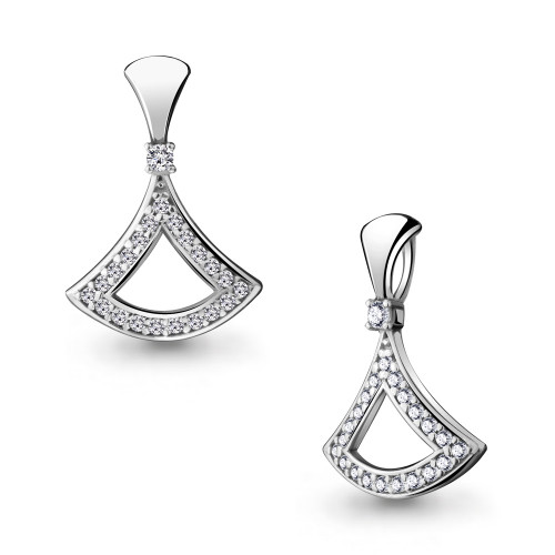 Серебряная подвеска с фианитом Aquamarine 24285А
