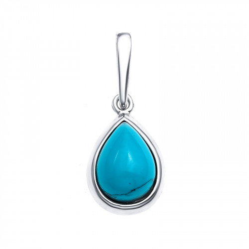 Серебряная подвеска с бирюзой синт. Darvin 928071030ab