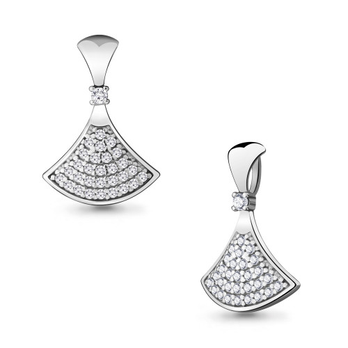 Серебряная подвеска с фианитом Aquamarine 24283А