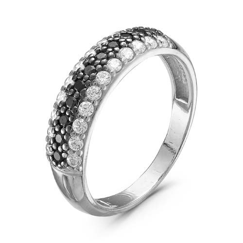 Серебряное кольцо с фианитом Красная Пресня 2386104Д1 размеры - 17