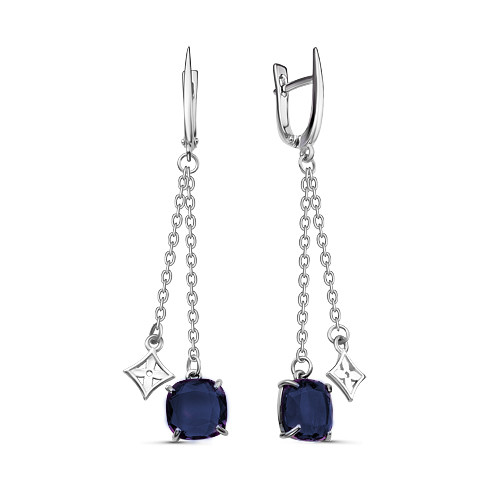 Серьги из серебра с фианитом Teosa 2000-3031-TLC-r