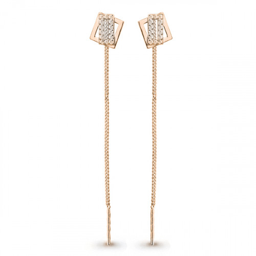 Серьги Aquamarine серебро с позолотой 45485А.6