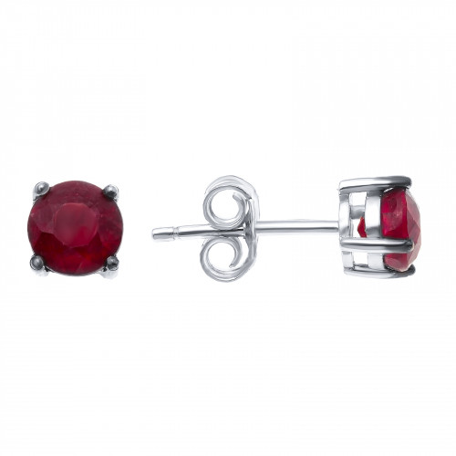 Серебряные серьги с рубином Teosa E-DRGR00903-RB