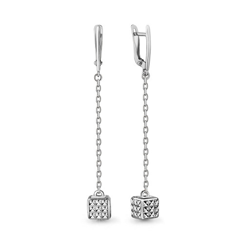 Серьги из серебра Aquamarine 33609