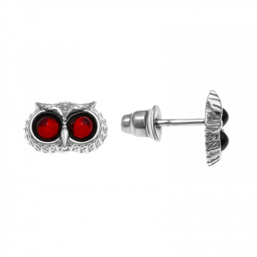 Серебряные серьги с янтарём коньячным Darvin 922041135aa