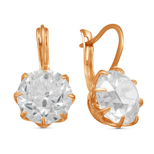 Серьги из серебра с фианитом Красная Пресня 33810537