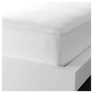 Простыня натяжная ФЭРГМОРА белый 140x200 см ИКЕА, IKEA, фото 2