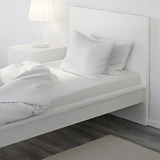 Простыня натяжная ФЭРГМОРА белый 90x200 см ИКЕА, IKEA, фото 3
