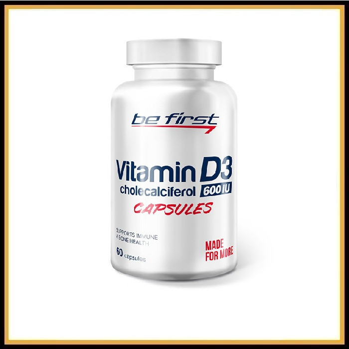 Витамин Д3 Be First Vitamin D3 600 IU 60 капсул