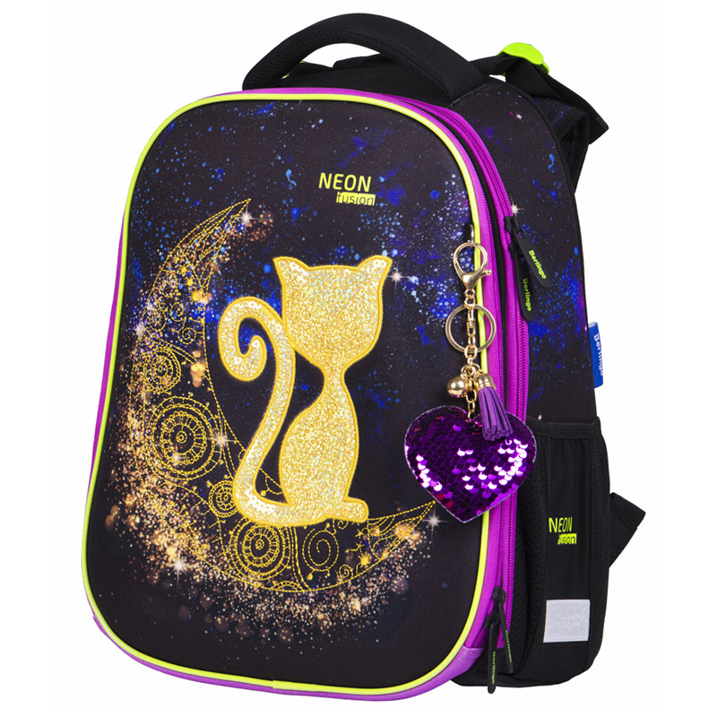 Ранец Berlingo Expert "Cat on the moon" 37*28*16 см, 2 отделения, 2 кармана, анатомическая спинка
