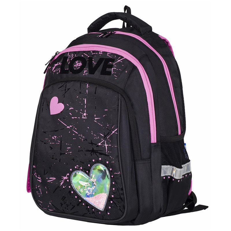Рюкзак Berlingo Comfort "Love" 38*27*18 см, 2 отделения, 4 кармана, эргономичная спинка
