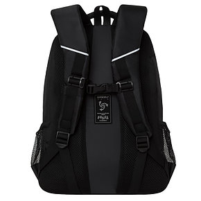 Рюкзак Grizzly, 32*45*23см, 2 отделения, 3 кармана, анатомическая спинка, черный-серый, фото 2