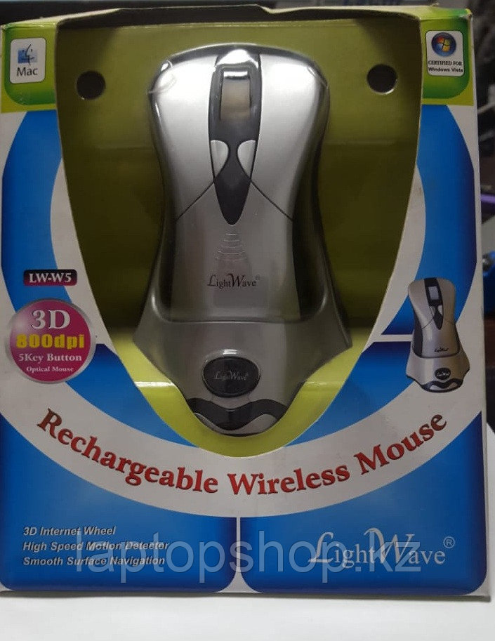Мышь беспроводная Mouse Lightwave Wireless LW-W5 Rechargeable, 800dpi