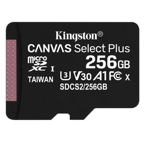 Kingston Canvas Select Plus с адаптером SD флеш (flash) карты (SDCS2/256GB) - фото 2 - id-p76499383