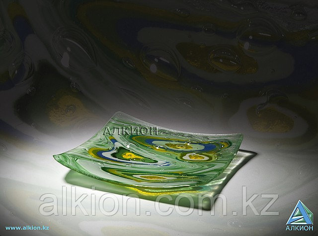 Стеклянная тарелка (Сувенир) -арт. AF 0024 001 - фото 2 - id-p301124