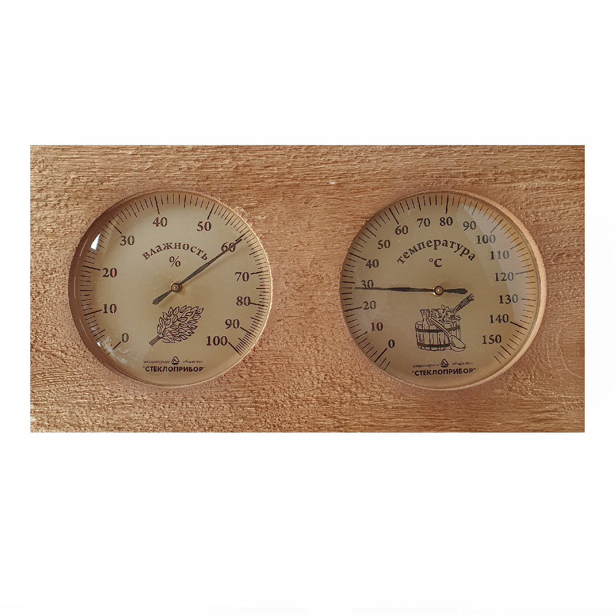 Термогигрометр для сауны биметаллический ТГС-7 0+150С, 0-100%