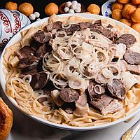 Бешпармак из вяленой конины на 10-12 персон