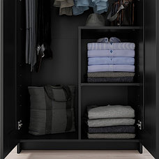 Шкаф 2-дверный БРИМНЭС черный 78x190 см ИКЕА, IKEA, фото 3