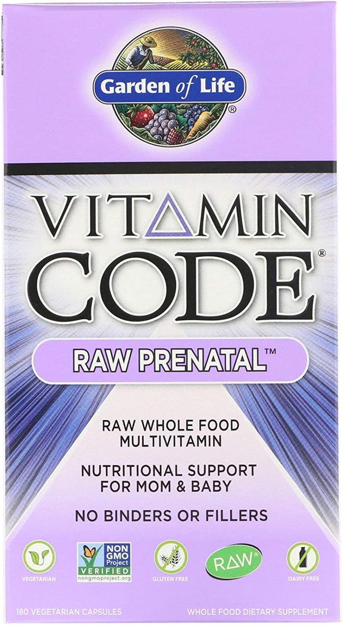 Женские Витамины Vitamin Code, RAW Prenatal, 180 Vegetarian Capsules