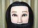 Голова-манекен мужской с бородой брюнет волос (100%)  - 40 см, фото 7