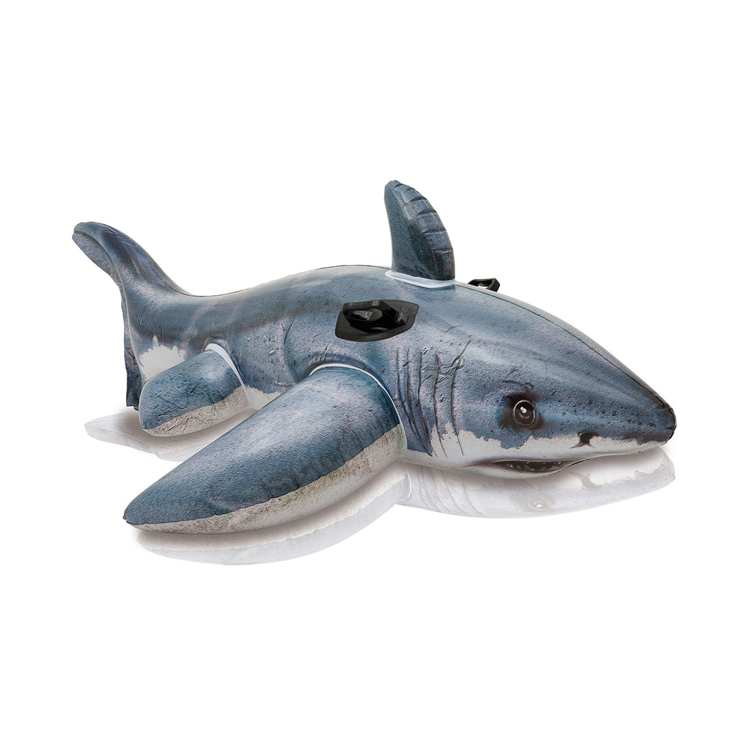 Надувная игрушка для катания верхом Большая Белая Акула INTEX 57525NP Винил - фото 1 - id-p75894713