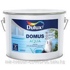 Краска Dulux DOMUS AQUA для деревянных фасадов полуматовая BW 10л
