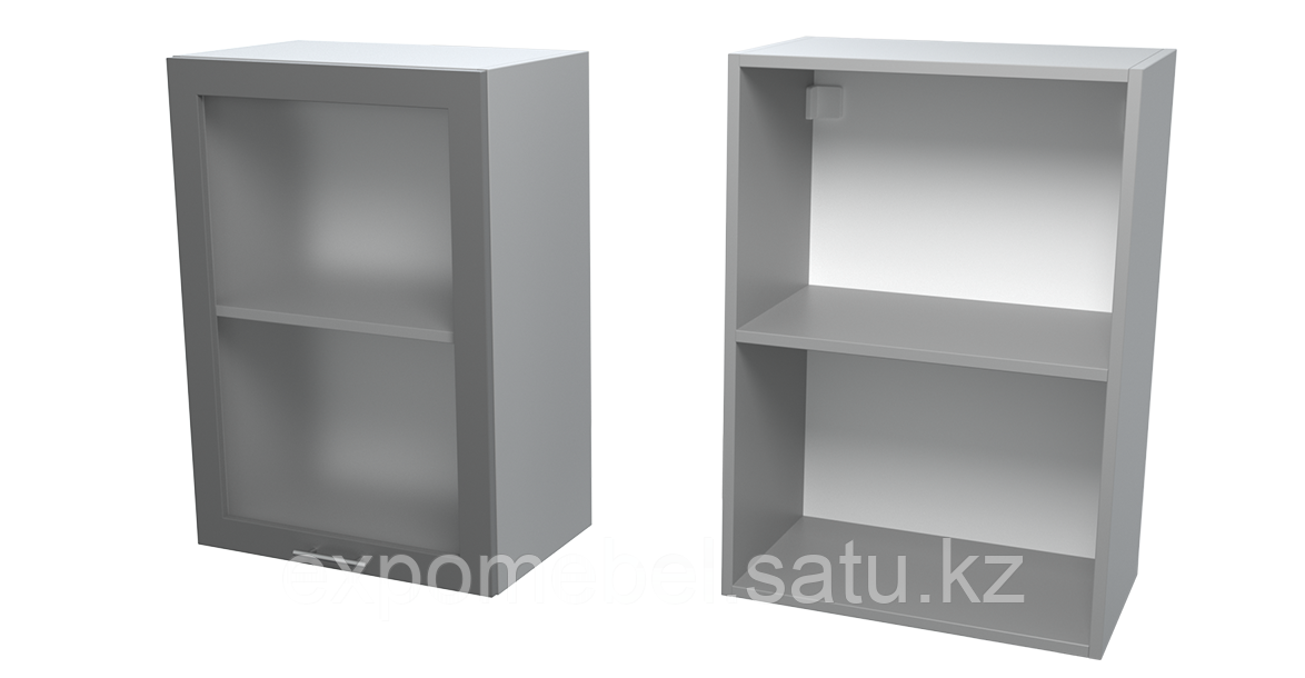 Шкаф с полкой и стеклом 500 (Верхний модуль)